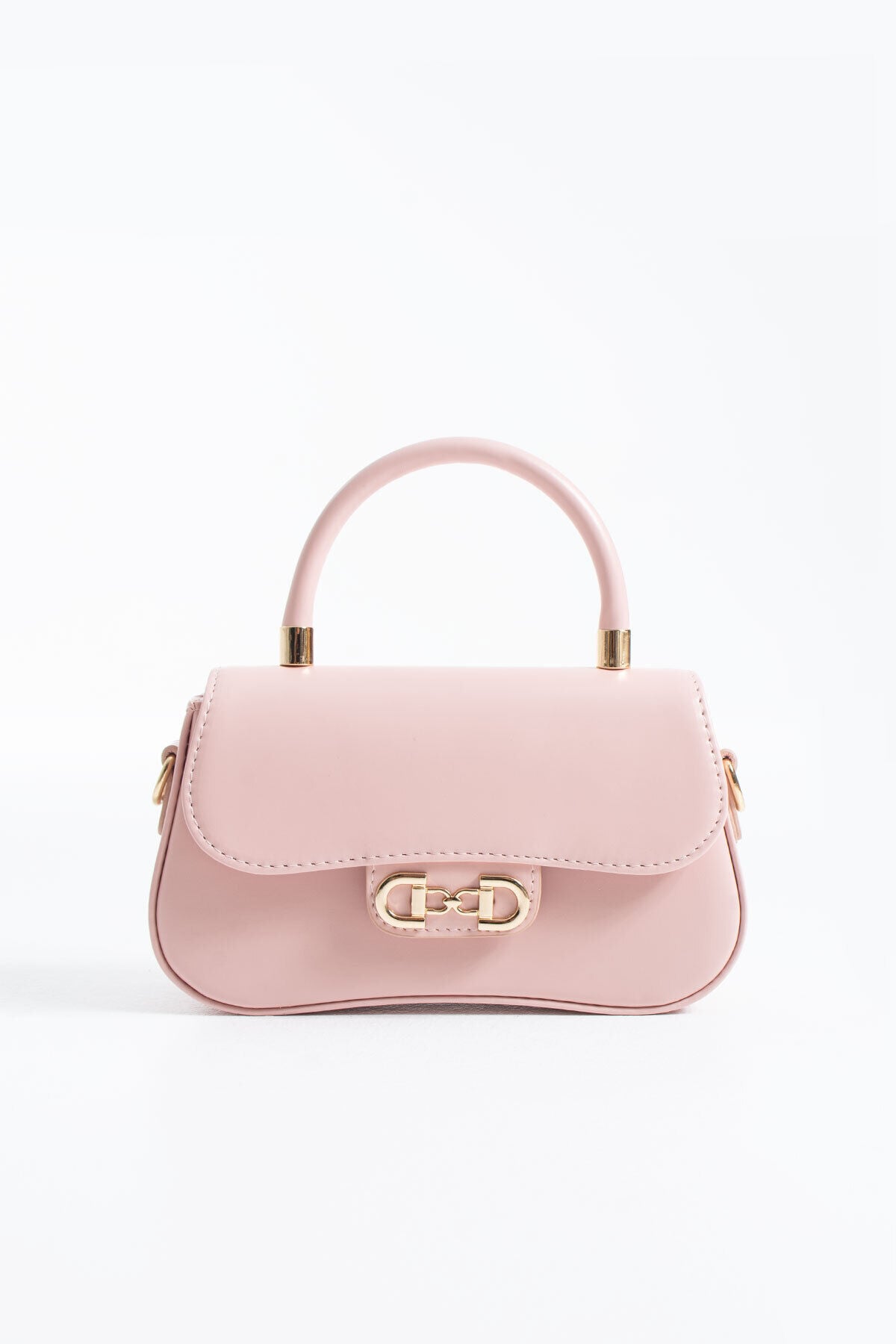 NÇS Taba Kapaklı BagetÇapraz Kadın Çanta Pembe